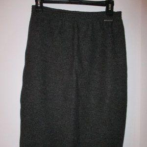 Vintage Geiger Black Pure New Wool Skirt Size 34 - image 1